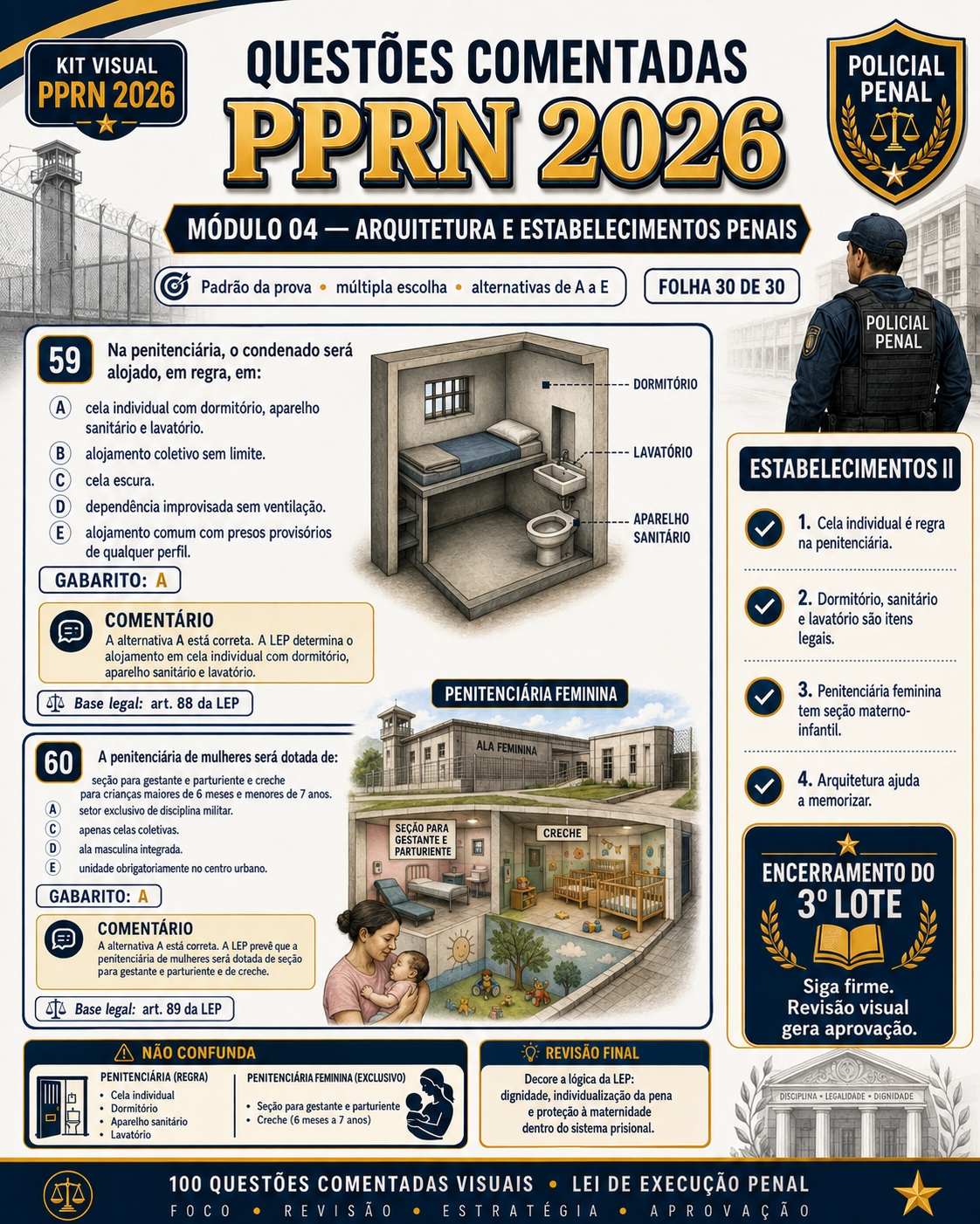 Amostra visual do material de preparação para a PPRN 2026